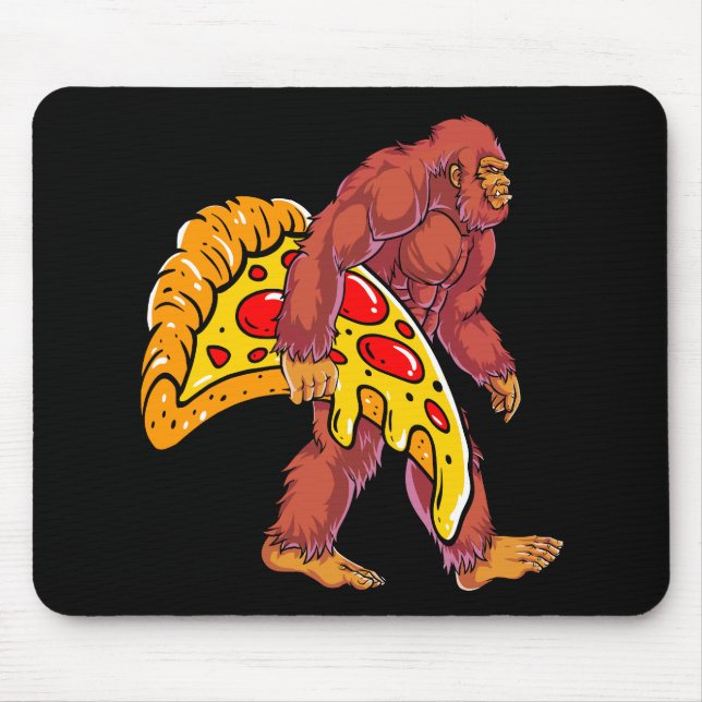 Mousepad Engraçado Pé Grande Caminhando com Bateria Grande (Frente)