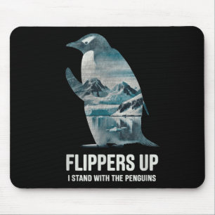 Mousepad Engraçado Pinguim Pé Para Cima Eu Pego O Pinguim