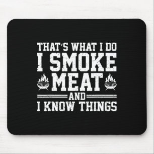 Mousepad Engraçado Pitmaster Eu Fumo Churrasco De Carne Fum