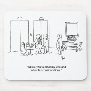 Mousepad Engraçado Presente Contador da Família Cartoon!