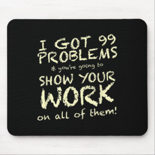 Mousepad Engraçado Professor De Matemática Dizendo Gráfico