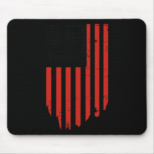 Mousepad Engraçado Qr Trump Dance Code Vermelho e Branco