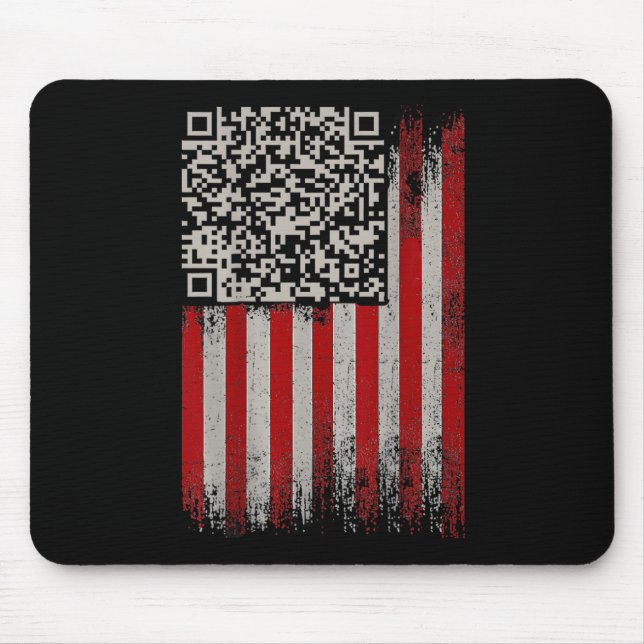 Mousepad Engraçado Qr Trumps Dançando Código (Frente)