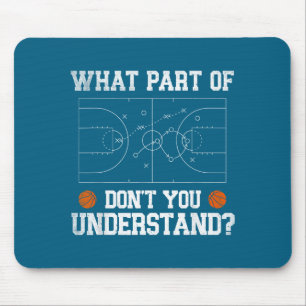 Mousepad Engraçado Que Parte Não Entende Basquetebol