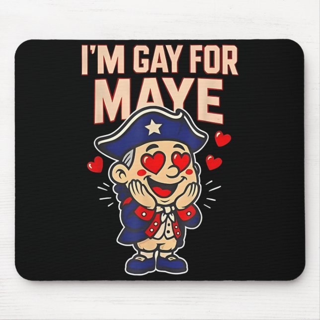 Mousepad Engraçado que sou gay por Maye (Frente)