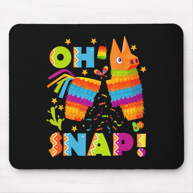 Mousepad Engraçado Quebrado Pinata Oh Snap Cinco De Mayo Me (Frente)