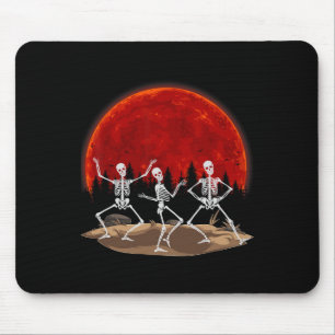 Mousepad Engraçado Rocker Skeleton Roda Na Feira Do Costume