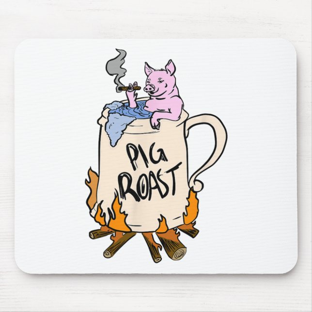 Mousepad Engraçado Rostro De Uma Caneca de cerveja De Cerve (Frente)
