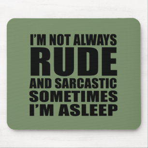 Mousepad Engraçado sarcástico cita humor sarcasmo introvert