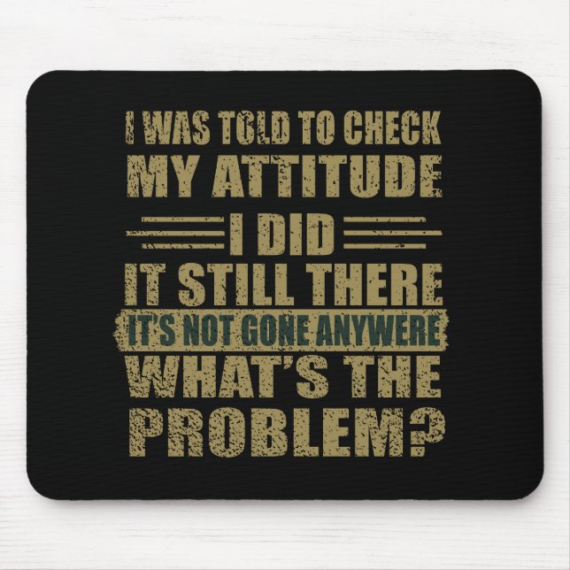 Mousepad Engraçado sarcástico cita humor sarcasmo introvert (Frente)