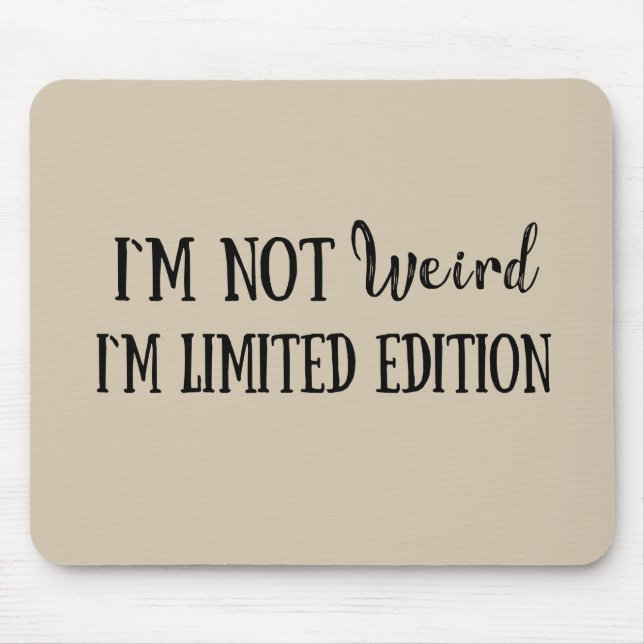 Mousepad Engraçado sarcástico diz aspas introvertidas (Frente)