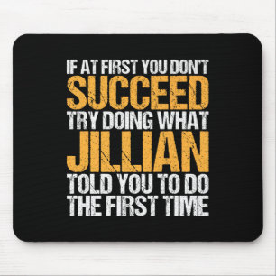 Mousepad Engraçado Se No Início Você Não Tem Sucesso Tente
