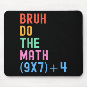 Mousepad Engraçado Seis Sete Humor de Professor Bruh Faça a