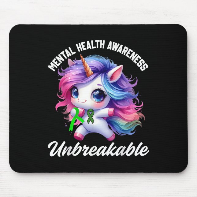 Mousepad Engraçado Sensibilização para a Saúde Mental Unicó (Frente)