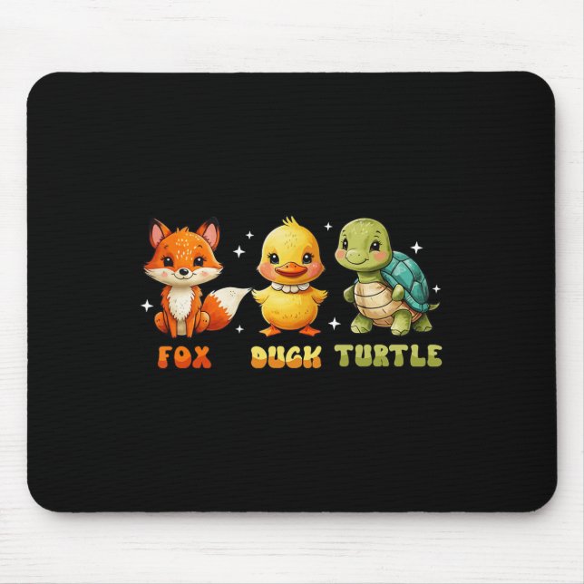 Mousepad Engraçado Sutil. Pato-de-Raposa (Frente)