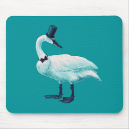 Mousepad Engraçado Swan Birdwatch