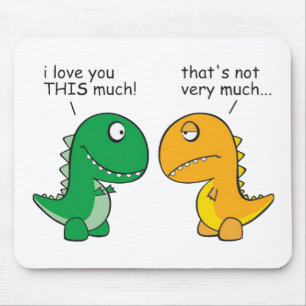 Mousepad engraçado-T-Rex-pequeno-braço-desenhos animados