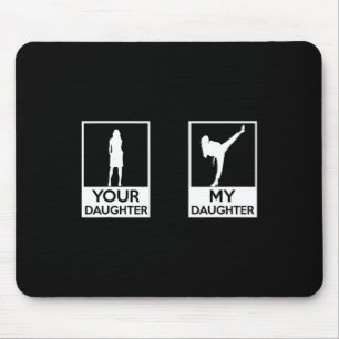 Mousepad Engraçado Taekwondo Mãe Pai Artes Marciais Meninas