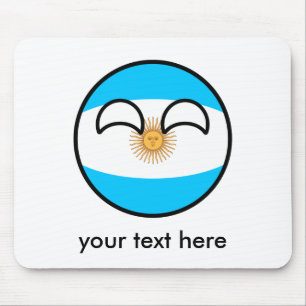 Mousepad Engraçado Tending Geeky Argentina Countryball