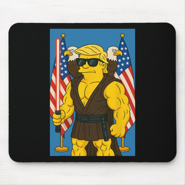 Mousepad Engraçado Trump 4 de Maio Esteja Com Você Vs Vatic (Frente)