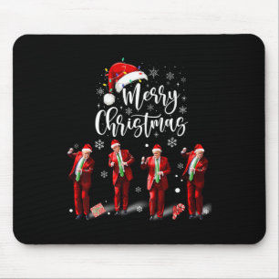 Mousepad Engraçado Trump Dance Papai Noel Feliz Natal