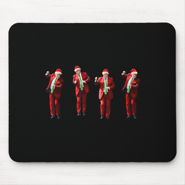 Mousepad Engraçado Trump Dance Papai Noel Natal (Frente)