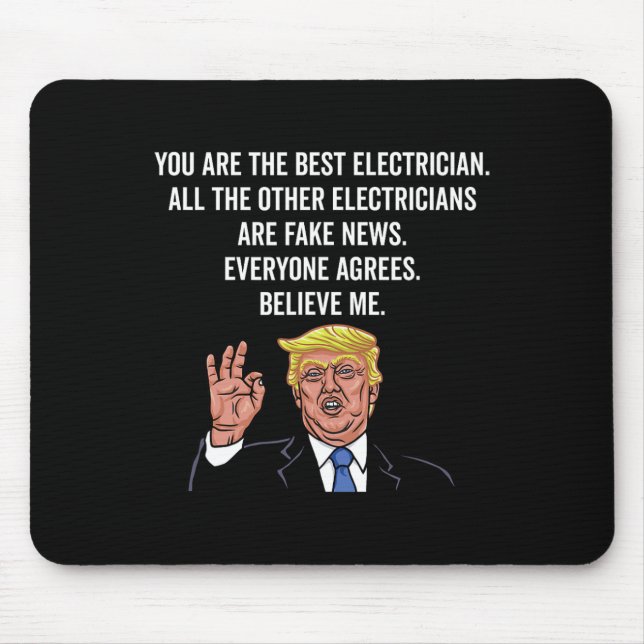 Mousepad Engraçado Trump Eletrico Lineman (Frente)