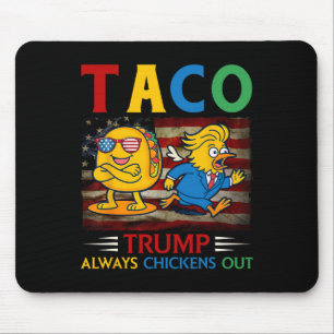 Mousepad Engraçado Trump Taco Trump Sempre se Acovarda 30