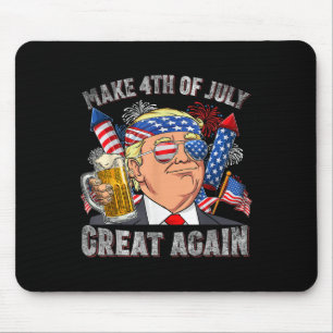 Mousepad Engraçado Trump Torna Homens Em 4 De Julho Novamen