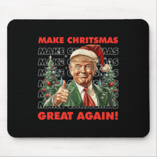 Mousepad Engraçado Trump Torne Excelente De Natal Novamente