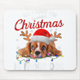 Mousepad Engraçado Tudo Que Quero No Natal É Mais Cachorro
