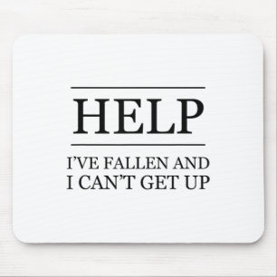 Mousepad Engraçado, Velhice da Pessoas, ajuda que eu caí e