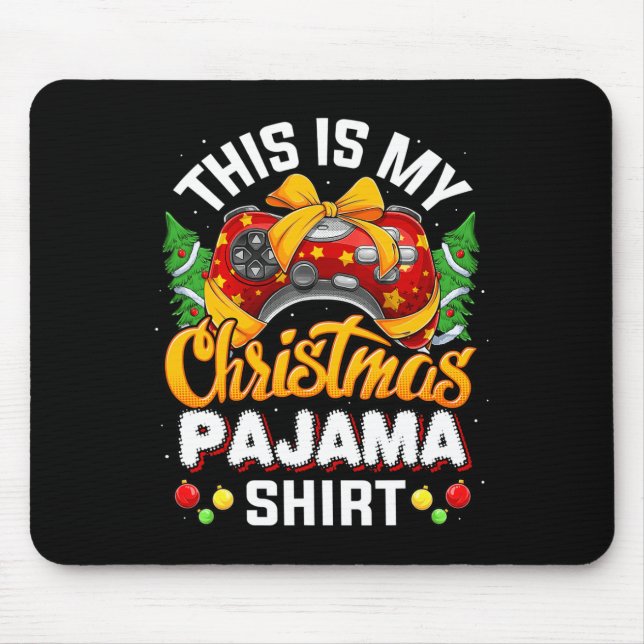 Mousepad Engraçado Video Game Controller Natal Hat Ga (Frente)