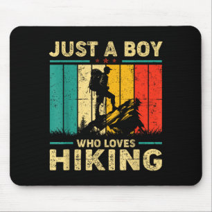 Mousepad Engraçado Vintage Só Um Menino Que Ama Caminhar