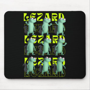 Mousepad Engraçado Weircore Animal Men Lizard Lizard Liz