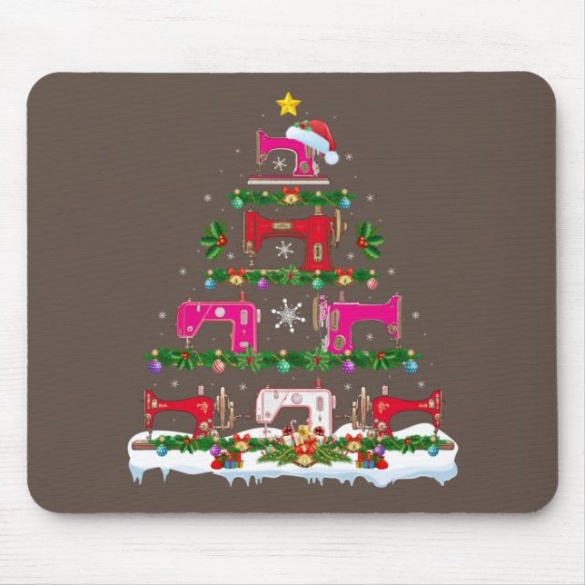 Mousepad Engraçado Xmas Lighting Machine Árvore de Natal (Frente)