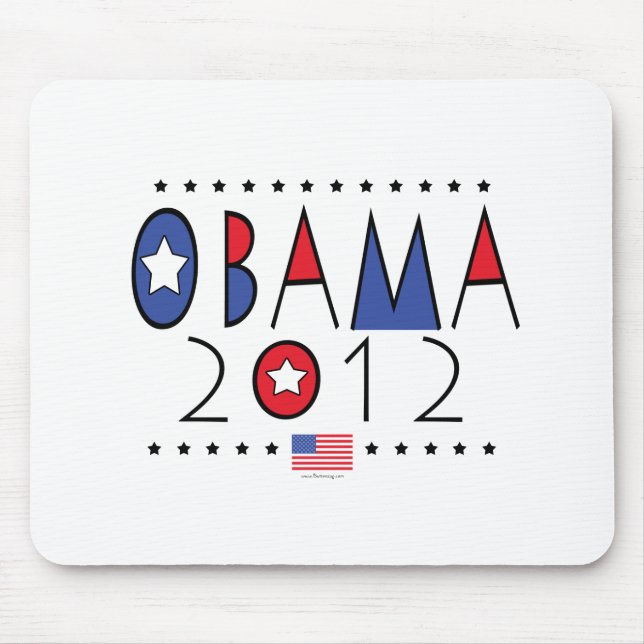 Mousepad Engrenagem do presidente Barack Obama 2012 (Frente)