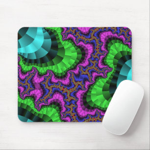 Mousepad Engrenagem verde e roxa