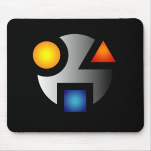 Mousepad enigmático do logotipo do MI