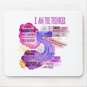 Mousepad Enneagram Tipo 5 - Eu Sou O Pensador