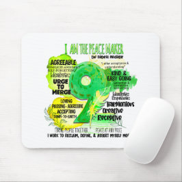 Mousepad Enneagram Tipo 9 - Sou O Criador Da Paz