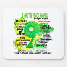 Mousepad Enneagram Tipo 9 - Sou O Criador Da Paz