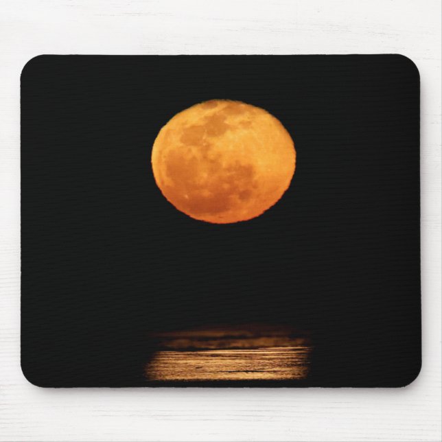 Mousepad Enorme Lua Cheia | South Padre Island, Texas (Frente)