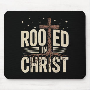 Mousepad Enraizada No Cristo Jesus Cruzando A Faith Relig C