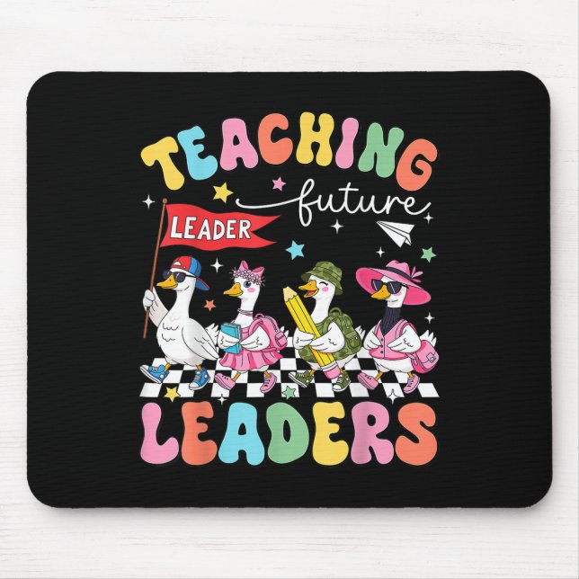 Mousepad Ensinando Futuros Líderes Professor Silly Goose Vo (Frente)