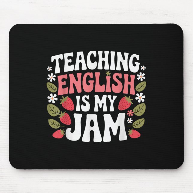 Mousepad Ensinar Inglês É Meu Professor De Jam De Volta À E (Frente)