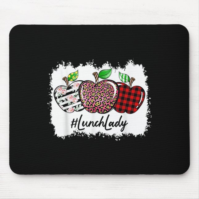 Mousepad Ensine Amor Senhora Almoço Leopardo Vermelho Simpl (Frente)