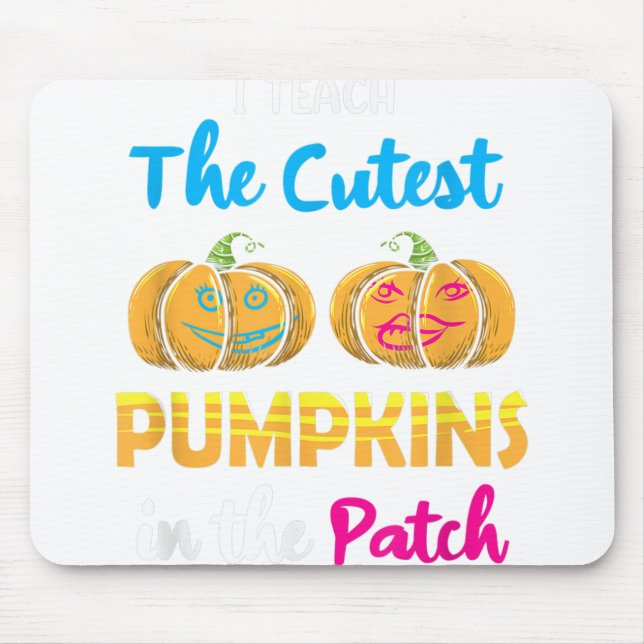 Mousepad Ensine As Pumpkins Mais Perto No Patch Teacher Hal (Frente)