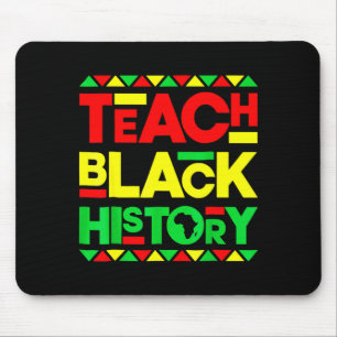 Mousepad Ensine o Chá da História Negra Melanina Afro Orgul