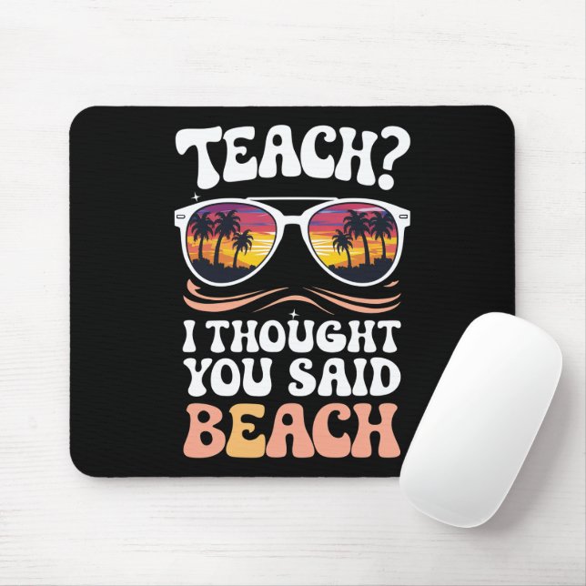 Mousepad Ensinei Pensei Que Você Disse Professor de Praia G (Com mouse)